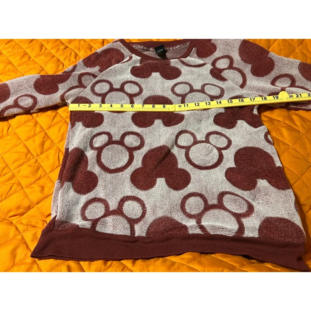 Disney Mickey Mouse Women’s Lounge Pajama Set Red & White Size Small - Picture 13 of 13